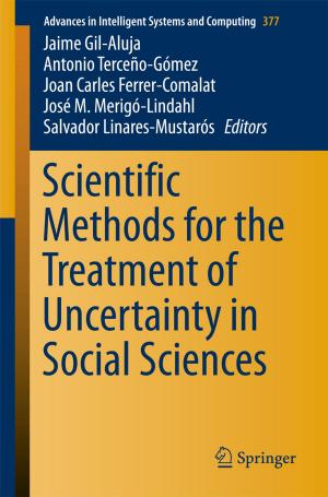 Cover of the book Scientific Methods for the Treatment of Uncertainty in Social Sciences by Guillermo Francia, Levent Ertaul, Luis Hernandez Encinas, Eman El-Sheikh