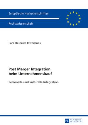 Book cover of Post Merger Integration beim Unternehmenskauf
