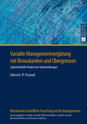 Cover of the book Variable Managementverguetung mit Bonusbanken und Obergrenzen by Lillian Brise
