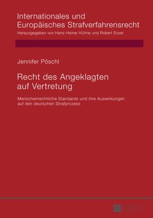 Cover of the book Recht des Angeklagten auf Vertretung by 