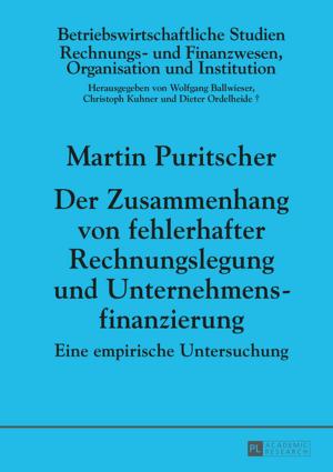 Cover of the book Der Zusammenhang von fehlerhafter Rechnungslegung und Unternehmensfinanzierung by Alexander Dietzel
