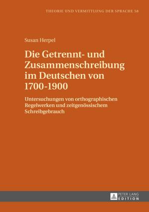 Cover of the book Die Getrennt- und Zusammenschreibung im Deutschen von 17001900 by Diana Hitzke
