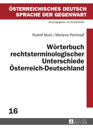 Cover of the book Woerterbuch rechtsterminologischer Unterschiede OesterreichDeutschland by Hamid Kasiri