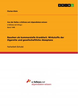 Cover of the book Rauchen als kommerzielle Krankheit. Wirkstoffe der Zigarette und gesellschaftliche Akzeptanz by Dominik Dautzenberg