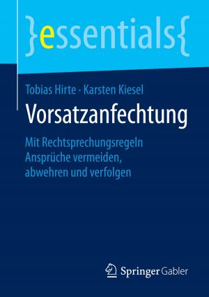 Cover of the book Vorsatzanfechtung by Wilhelm Rust
