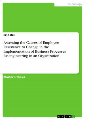 Cover of the book Assessing the Causes of Employee Resistance to Change in the Implementation of Business Processes Re-engineering in an Organization by Reinhard Windisch
