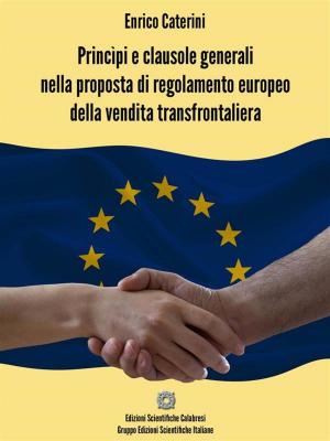 Cover of the book Princìpi e clausole generali nella proposta di regolamento europeo della vendita transfrontaliera by Enrico Caterini