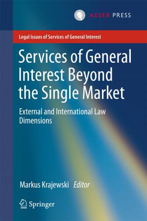 Cover of the book Services of General Interest Beyond the Single Market by David Haljan