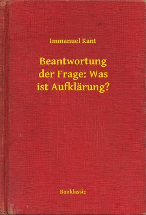Cover of the book Beantwortung der Frage: Was ist Aufklärung? by Michel Zévaco