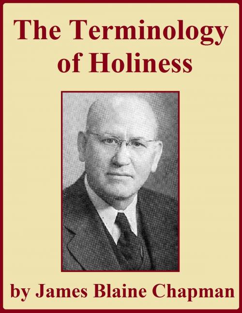 Cover of the book The Terminology of Holiness by James Blaine Chapman, Jawbone Digital