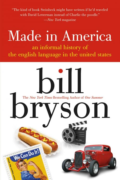 Cover of the book made in america by Bill Bryson, William Morrow Paperbacks