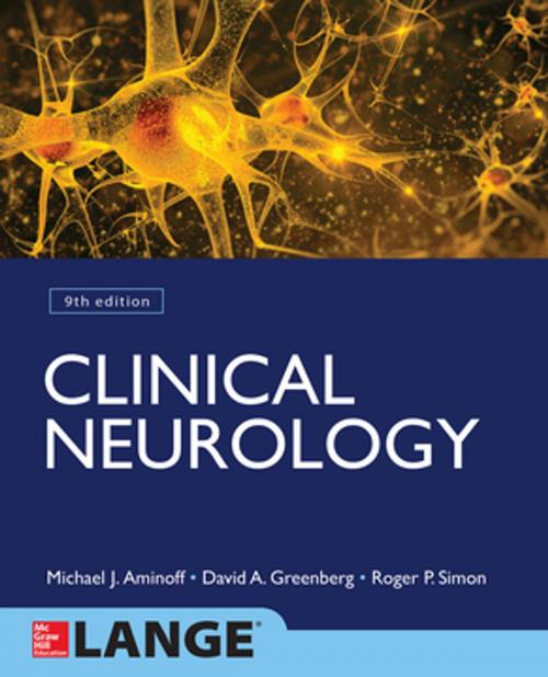 Cover of the book Clinical Neurology 9/E by Michael J. Aminoff, David Greenberg, Roger P. Simon, McGraw-Hill Education