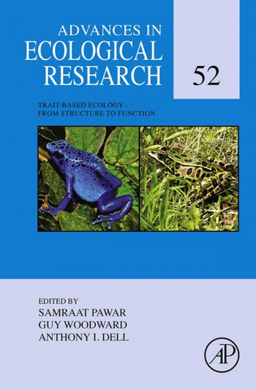 Cover of the book Trait-Based Ecology - From Structure to Function by Samraat Pawar, Guy Woodward, Anthony I. Dell, Elsevier Science