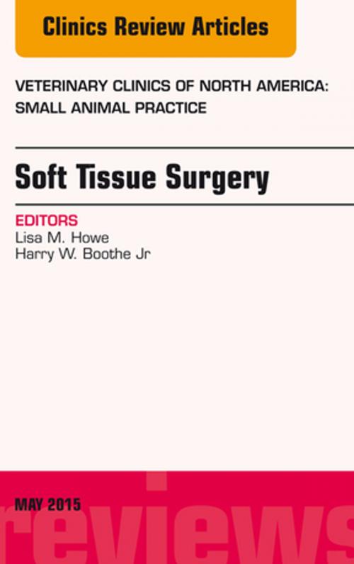 Cover of the book Soft Tissue Surgery, An Issue of Veterinary Clinics of North America: Small Animal Practice, E-Book by Lisa M. Howe, BS, DVM, PhD, Elsevier Health Sciences