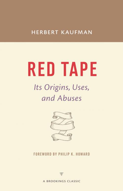 Cover of the book Red Tape by Herbert Kaufman, Brookings Institution Press