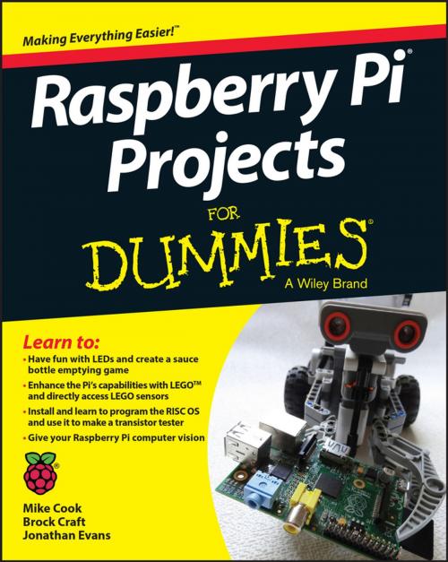 Cover of the book Raspberry Pi Projects For Dummies by Mike Cook, Jonathan Evans, Brock Craft, Wiley