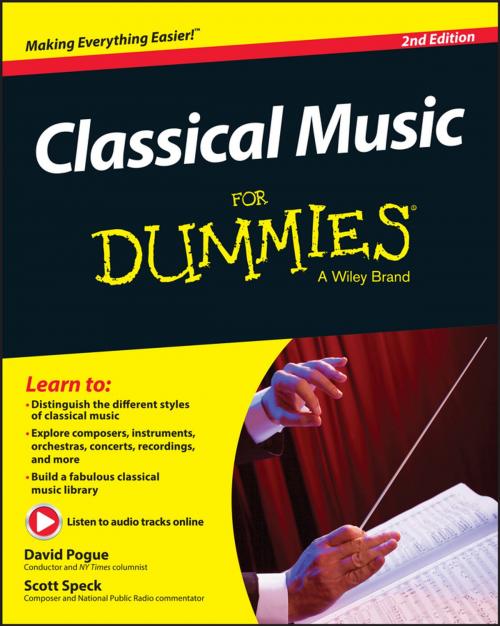 Cover of the book Classical Music For Dummies by David Pogue, Scott Speck, Wiley