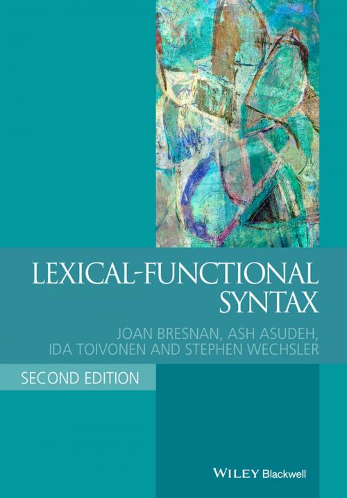 Cover of the book Lexical-Functional Syntax by Joan Bresnan, Ash Asudeh, Ida Toivonen, Stephen Wechsler, Wiley