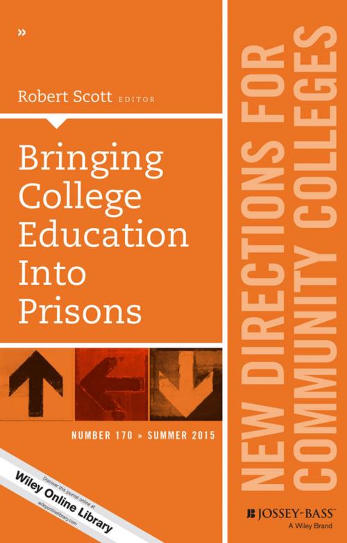 Cover of the book Bringing College Education into Prisons by Robert Scott, Wiley