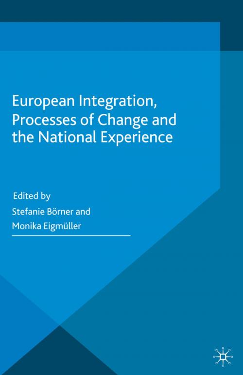 Cover of the book European Integration, Processes of Change and the National Experience by , Palgrave Macmillan UK