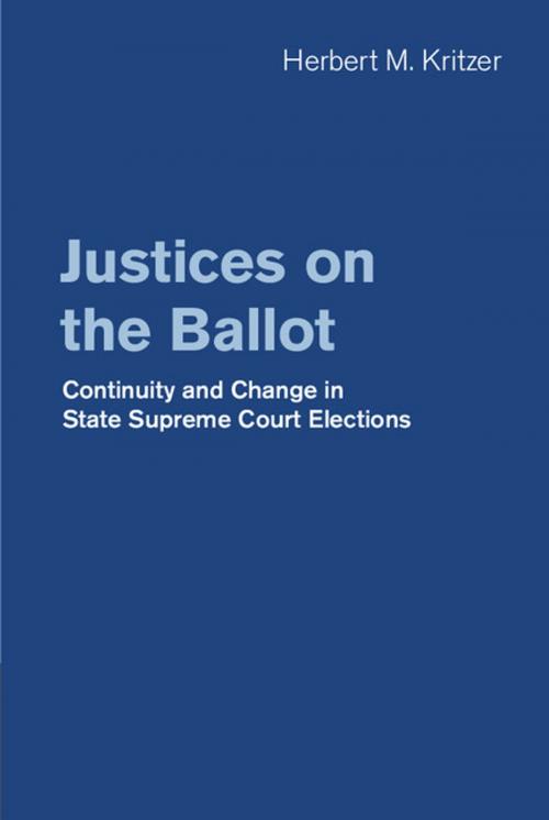 Cover of the book Justices on the Ballot by Herbert M. Kritzer, Cambridge University Press