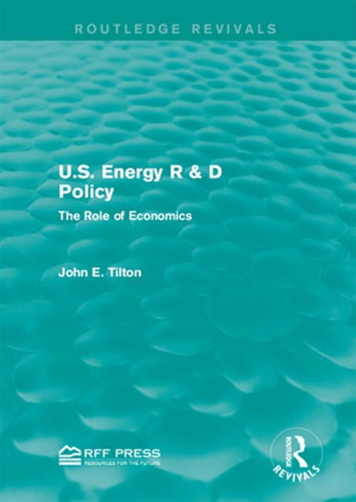 Cover of the book U.S. Energy R & D Policy by John E. Tilton, Taylor and Francis
