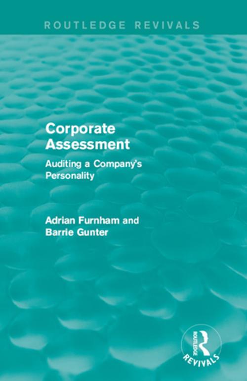 Cover of the book Corporate Assessment (Routledge Revivals) by Adrian Furnham, Barrie Gunter, Taylor and Francis