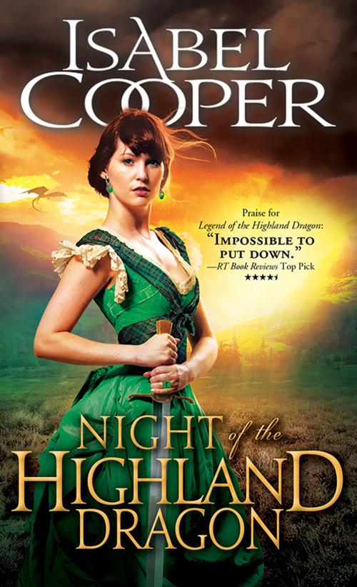 Cover of the book Night of the Highland Dragon by Isabel Cooper, Sourcebooks