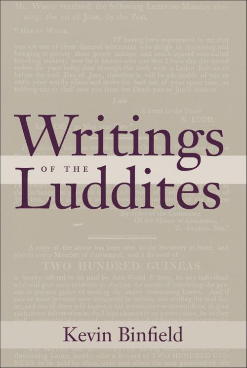 Cover of the book Writings of the Luddites by , Johns Hopkins University Press