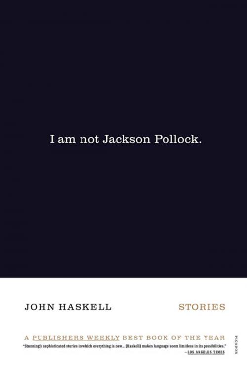 Cover of the book I Am Not Jackson Pollock by John Haskell, Farrar, Straus and Giroux
