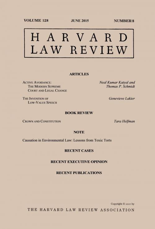 Cover of the book Harvard Law Review: Volume 128, Number 8 - June 2015 by Harvard Law Review, Quid Pro, LLC