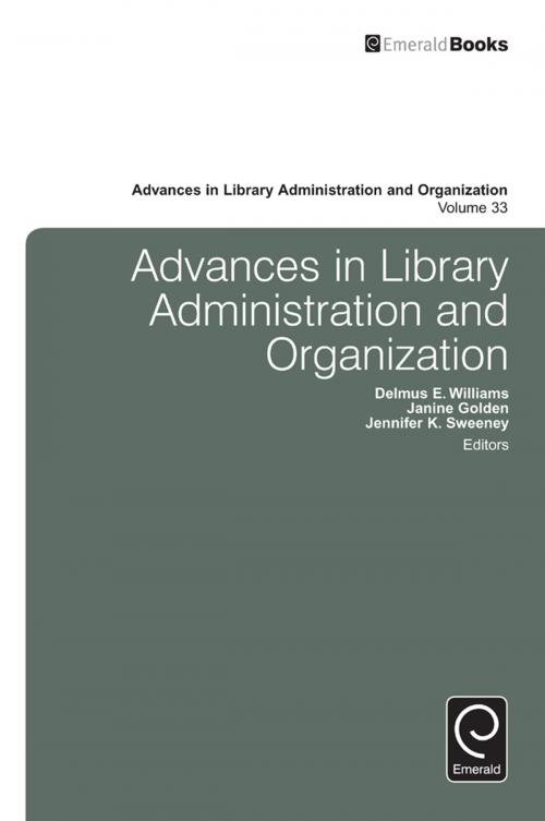 Cover of the book Advances in Library Administration and Organization by , Emerald Group Publishing Limited
