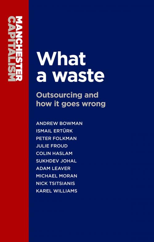 Cover of the book What a Waste by Andrew Bowman, Julie Froud, Sukhdev Johal, Colin Haslam, Nick Tsitsianis, Adam Leaver, Michael Moran, Peter Folkman, Ismail Ertürk, Manchester University Press