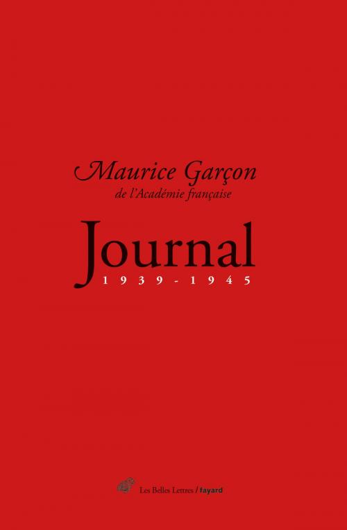 Cover of the book Journal (1939-1945) by Maurice Garçon, Les Belles Lettres