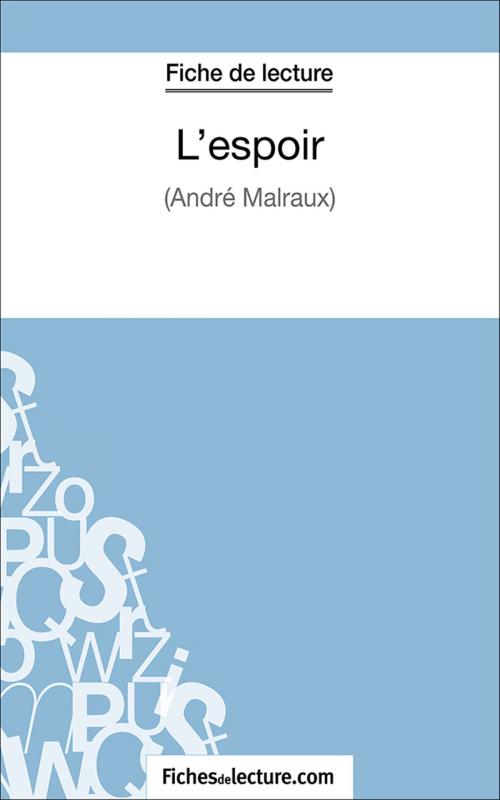 Cover of the book L'espoir by Sophie Lecomte, fichesdelecture.com, FichesDeLecture.com