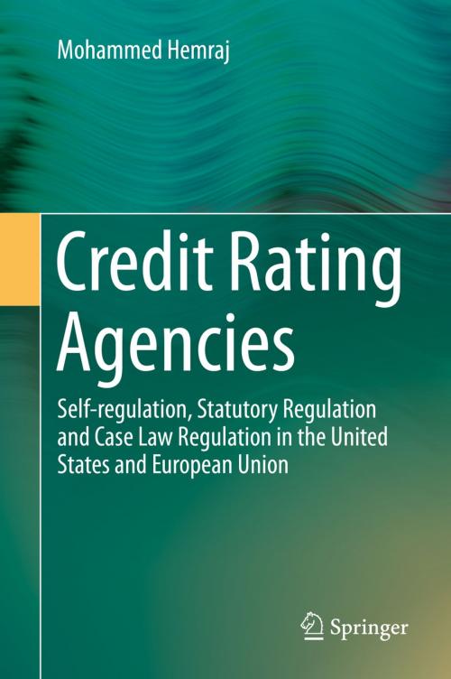 Cover of the book Credit Rating Agencies by Mohammed Hemraj, Springer International Publishing