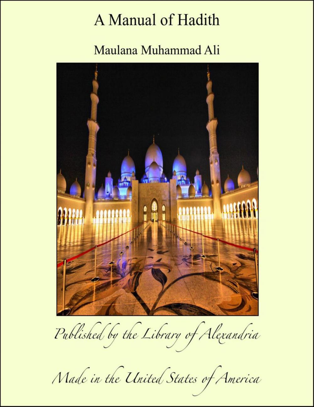 Big bigCover of A Manual of Hadith
