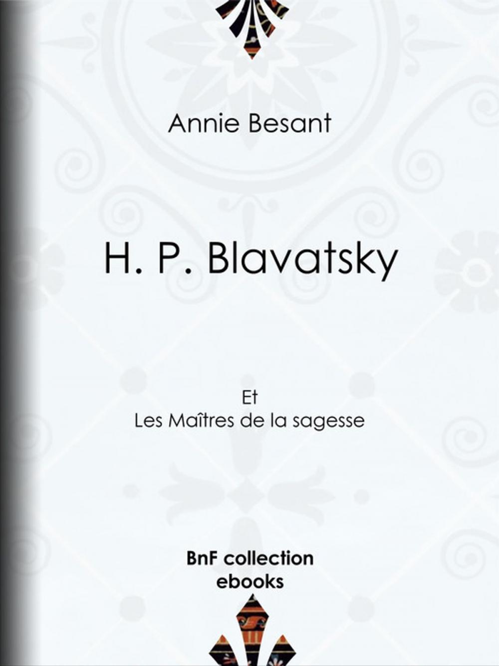 Big bigCover of H. P. Blavatsky
