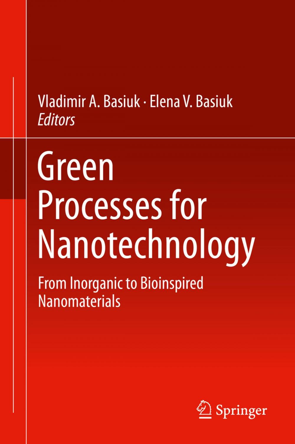 Big bigCover of Green Processes for Nanotechnology