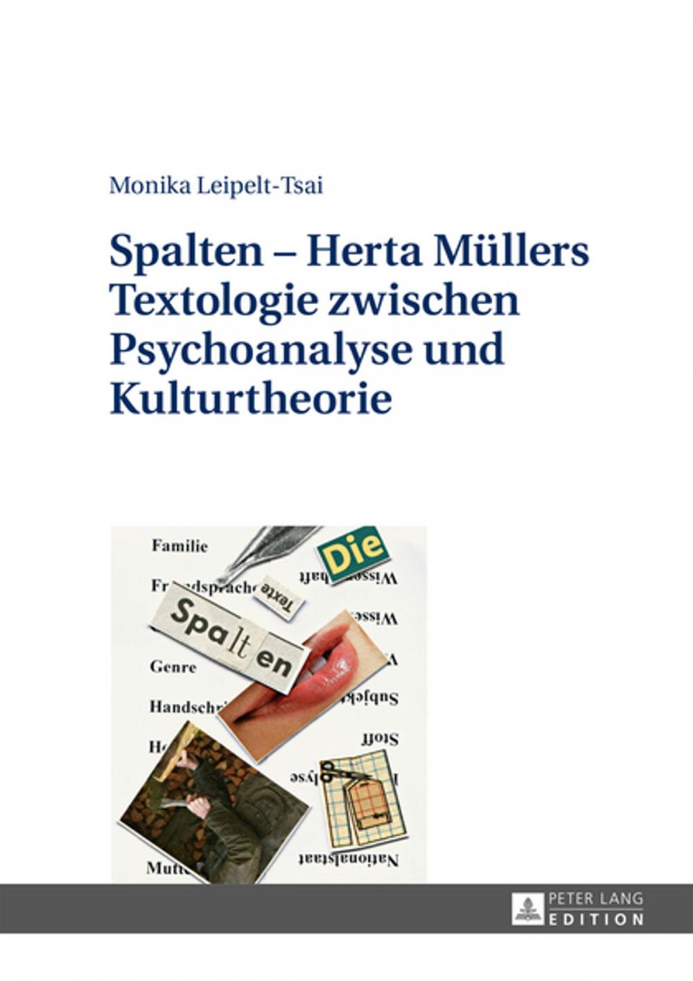 Big bigCover of Spalten Herta Muellers Textologie zwischen Psychoanalyse und Kulturtheorie
