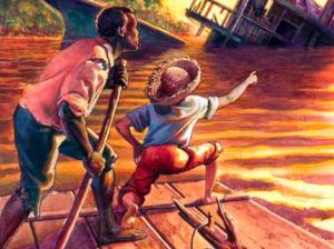 Cover of the book Les Aventures de Huck Finn by Martin Luther, Charles Read