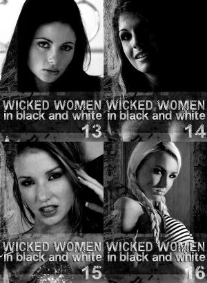 Cover of the book Wicked Women In Black and White Collection 4 - An erotic photo book - Volumes 13 to 16 in one book by Amanda Caldwell, Cecilia Blackman, Athena Watson