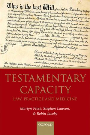 Cover of the book Testamentary Capacity by Christopher Riches, Michael Cox