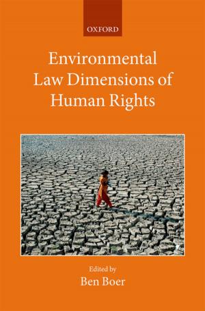 Cover of the book Environmental Law Dimensions of Human Rights by Joshua May
