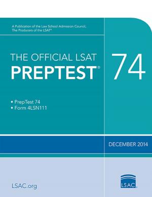 Book cover of The Official LSAT PrepTest 74