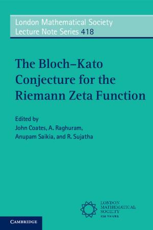 Cover of the book The Bloch–Kato Conjecture for the Riemann Zeta Function by Ronald Fischer