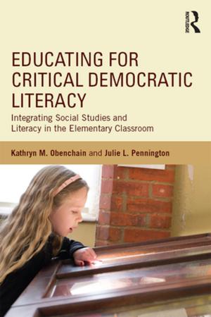 Cover of the book Educating for Critical Democratic Literacy by Brian Watermeyer