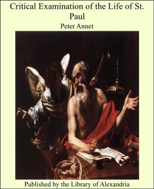 bigCover of the book Critical Examination of the Life of St. Paul by 