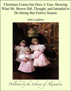 Cover of the book Christmas Comes but Once A Year: Showing What Mr. Brown Did, Thought, and intended to Do during that Festive Season by Emerson Hough