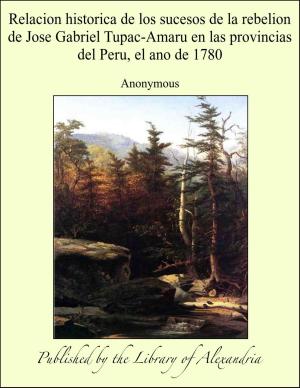 Cover of the book Relacion historica de los sucesos de la rebelion de Jose Gabriel Tupac-Amaru en las provincias del Peru, el ano de 1780 by Manuel Fernández y González